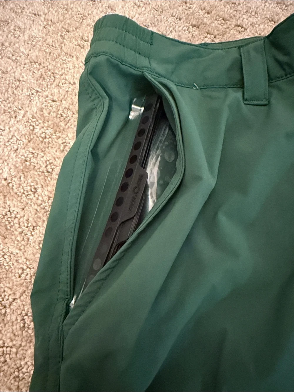 Arrak Outdoor Green Technical Hiking Motion Stretch Cargo Shorts - Large